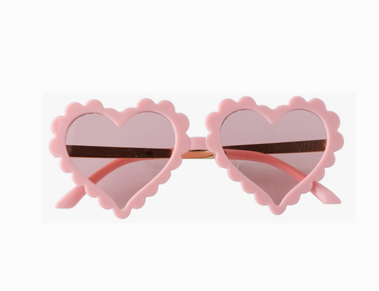 Girls Heart Sunglasses Pink