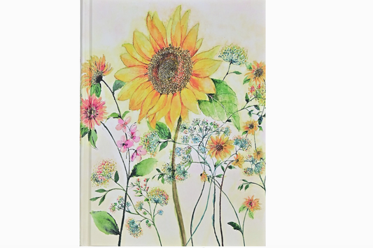 Watercolor Sunflower Journal