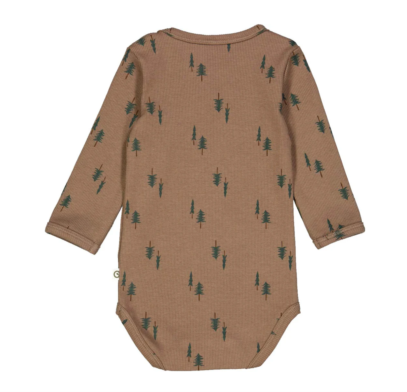 Pine Ribbed Baby Onesie