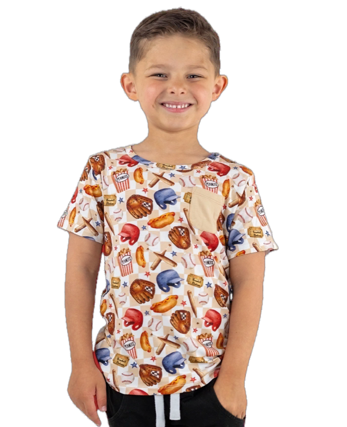 Kids Bamboo Shirt Take Me Out To the Ball Game