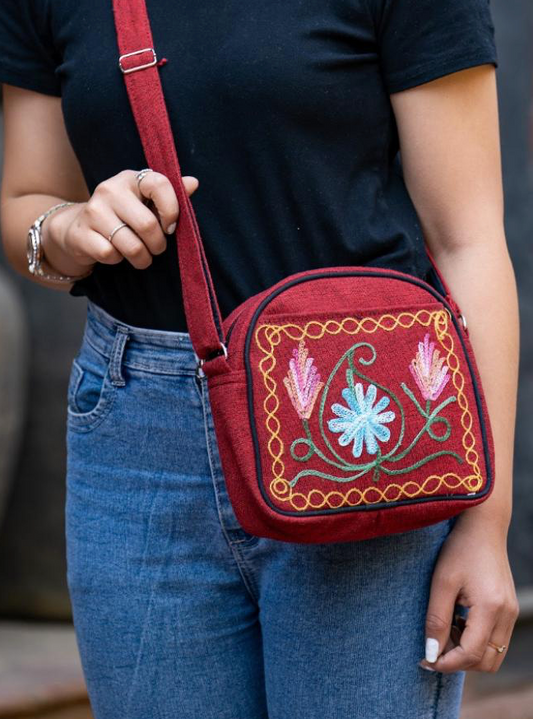 Embroidered Cotton Bag