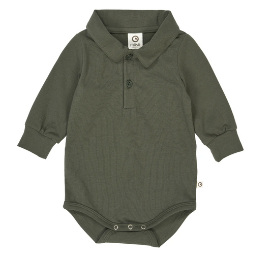 Baby Cozy Me Collared Onesie