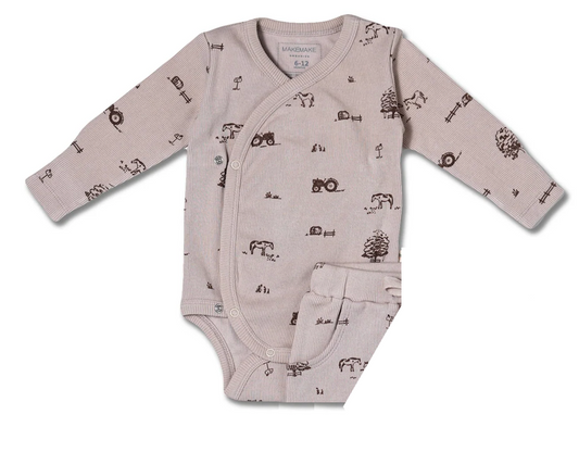Farm Kimono Organic Onesie