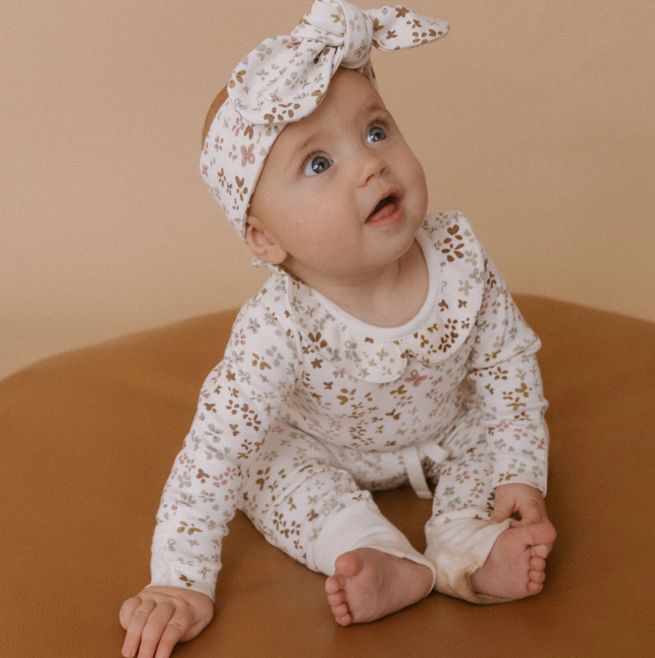 Baby Garden Ruffle Organic Onesie