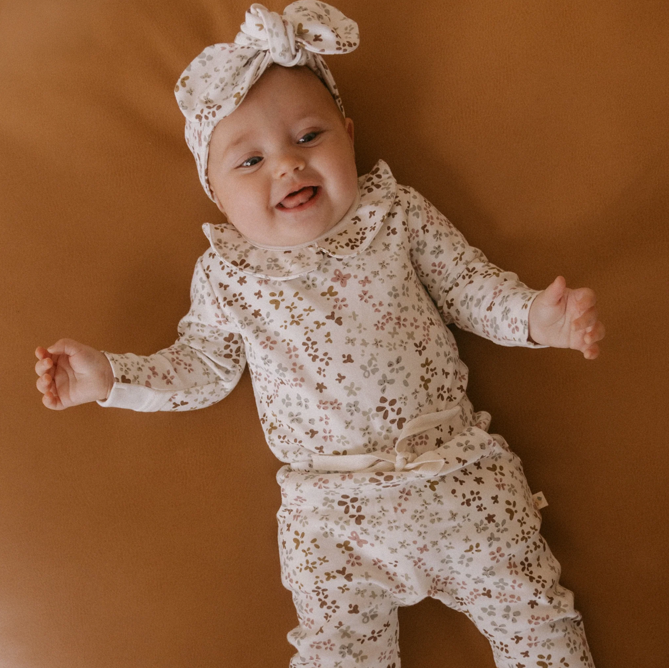 Baby Garden Ruffle Organic Onesie