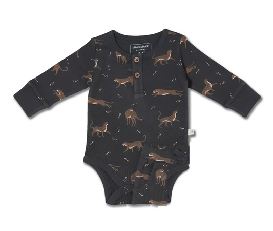 Leopard Organic Onesie