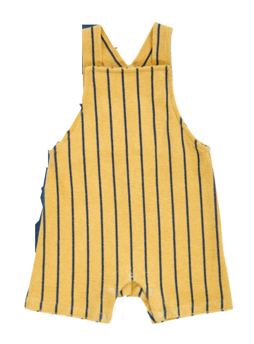 Baby Terry Striped Shortie Overalls