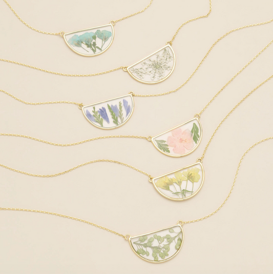 Pressed Flower Necklace