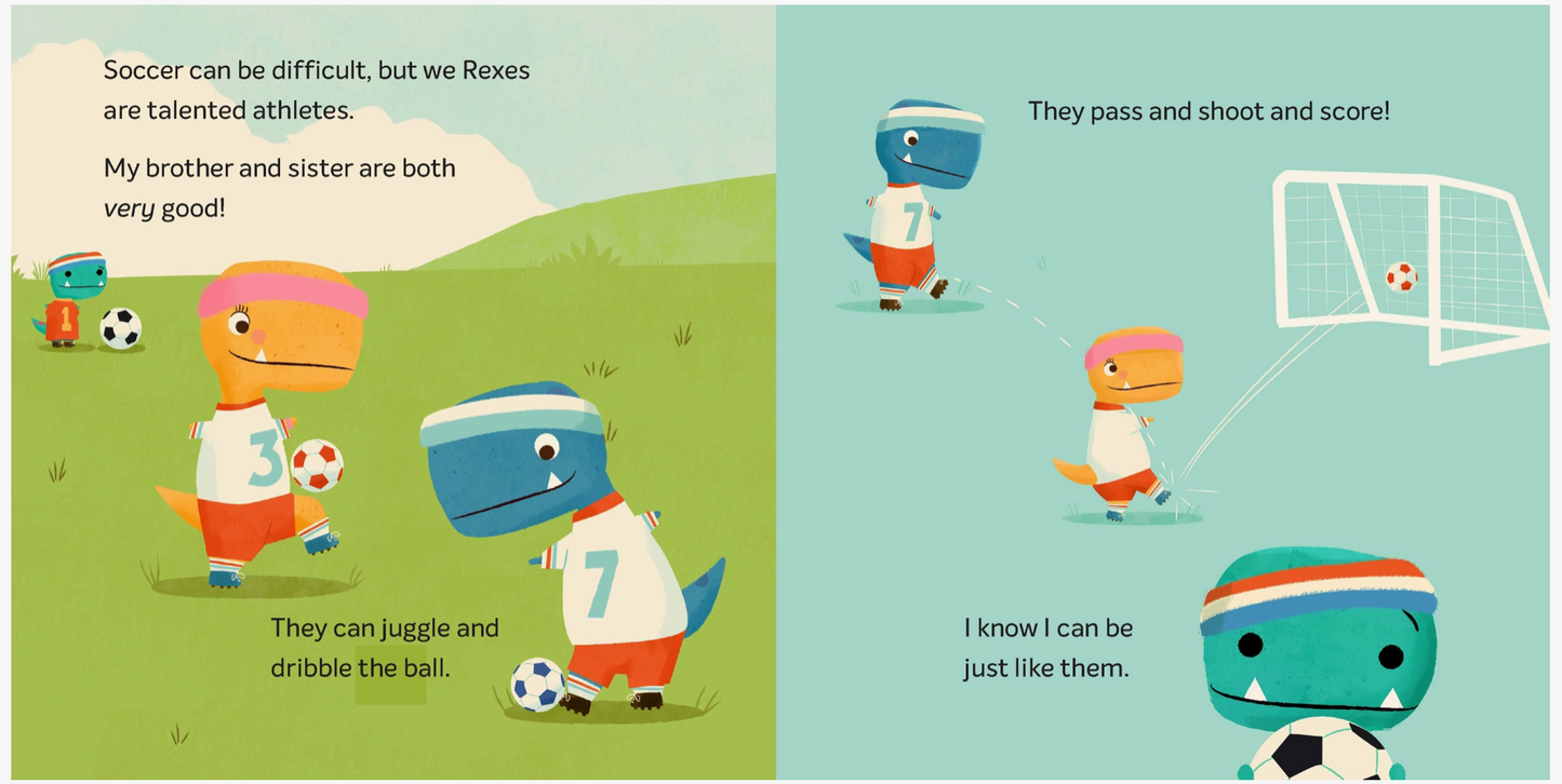 Tiny T. Rex Tries Soccer Book