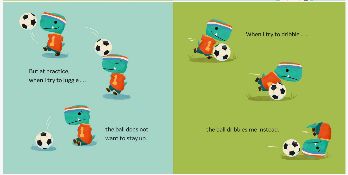 Tiny T. Rex Tries Soccer Book