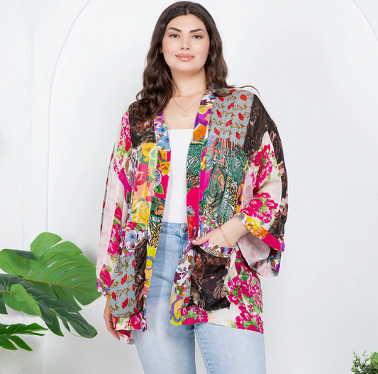 Mix N' Match Patchwork Kimono
