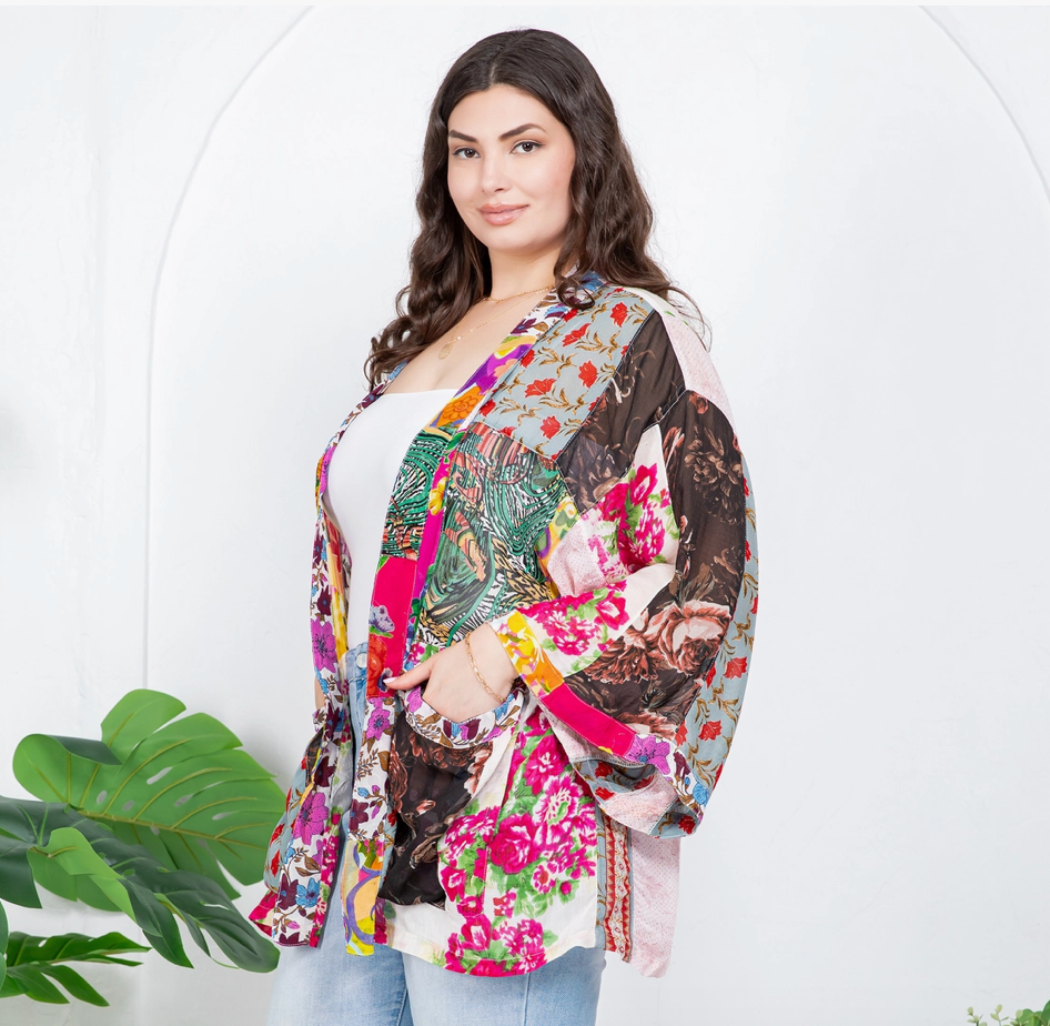Mix N' Match Patchwork Kimono