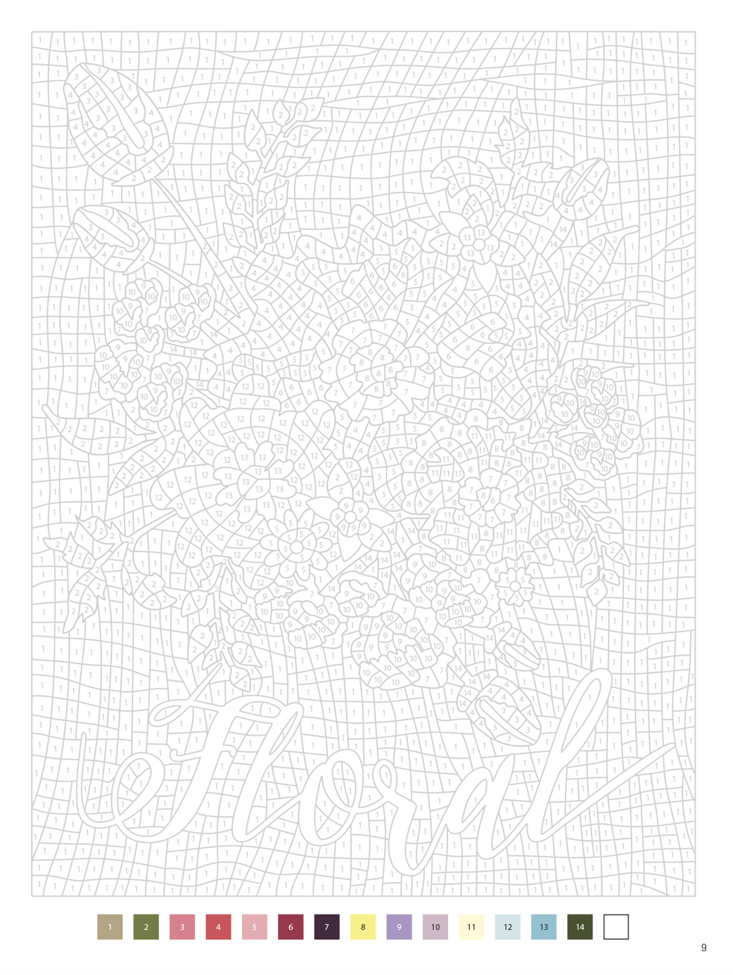 Color By Numbers Flowers & Bouquets