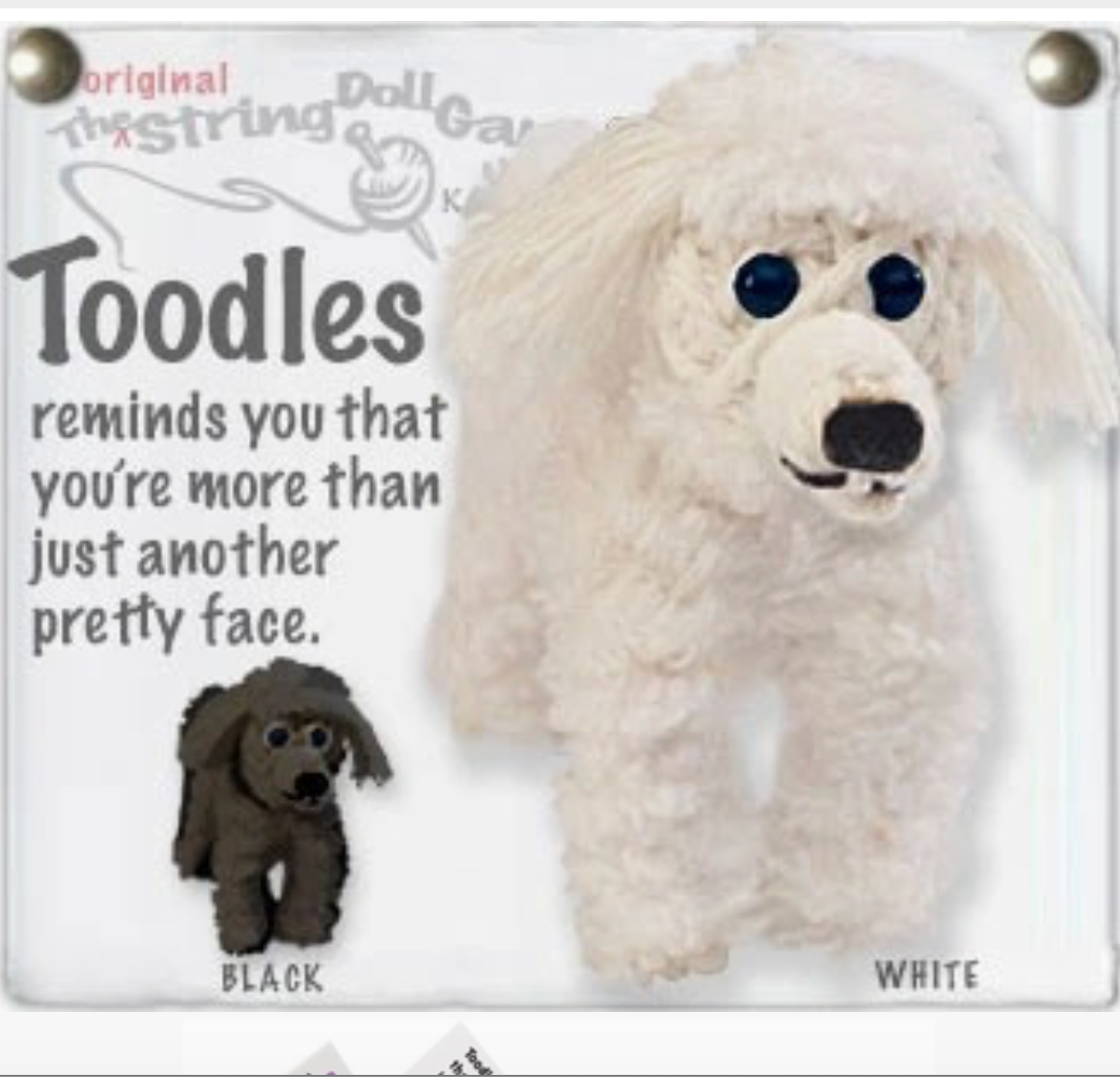 Toodles the Poodle String Doll Keychain