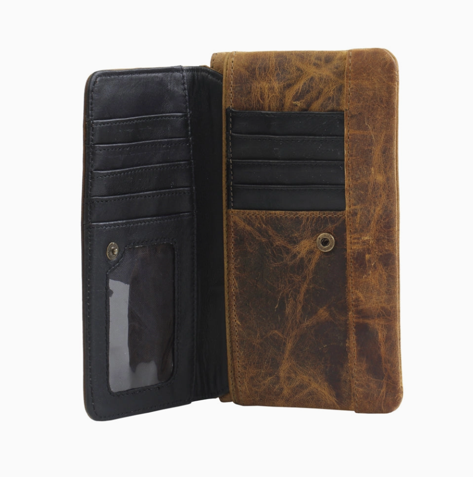 Oak Fire Leather Wallet