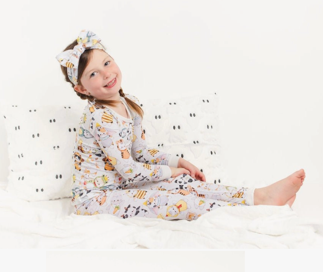 Meowster of Disguise Cat Kids Bamboo Pajamas
