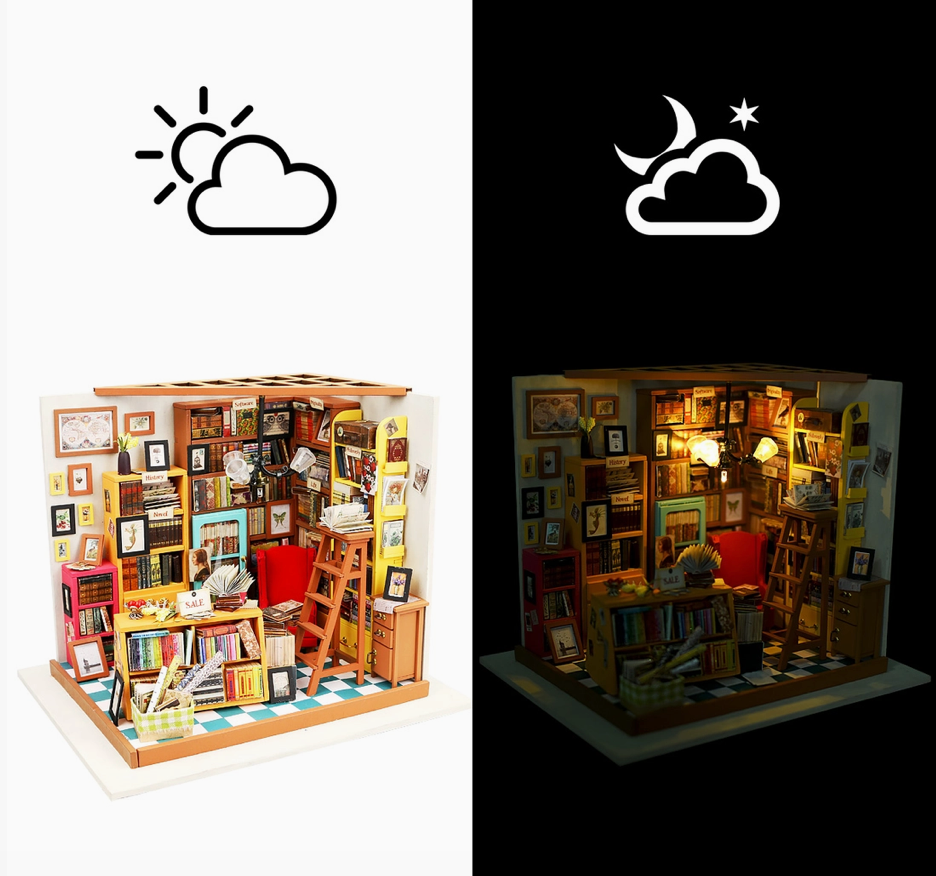 DIY Miniature House Kit: Sam’s Study