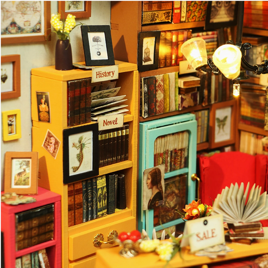 DIY Miniature House Kit: Sam’s Study