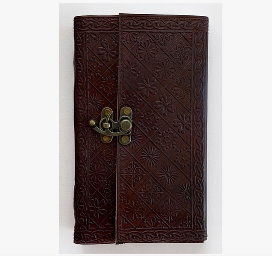 Leather Embossed Journal - 5.5x9