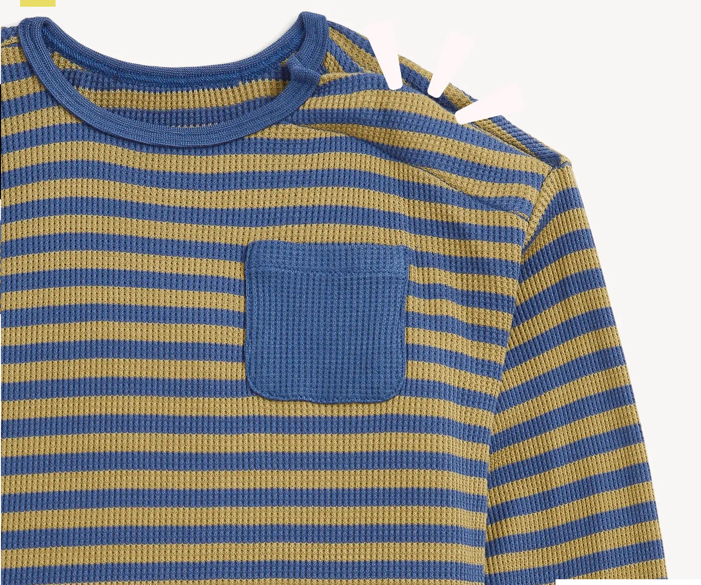 Boys Striped Waffle Shirt + Pant Set