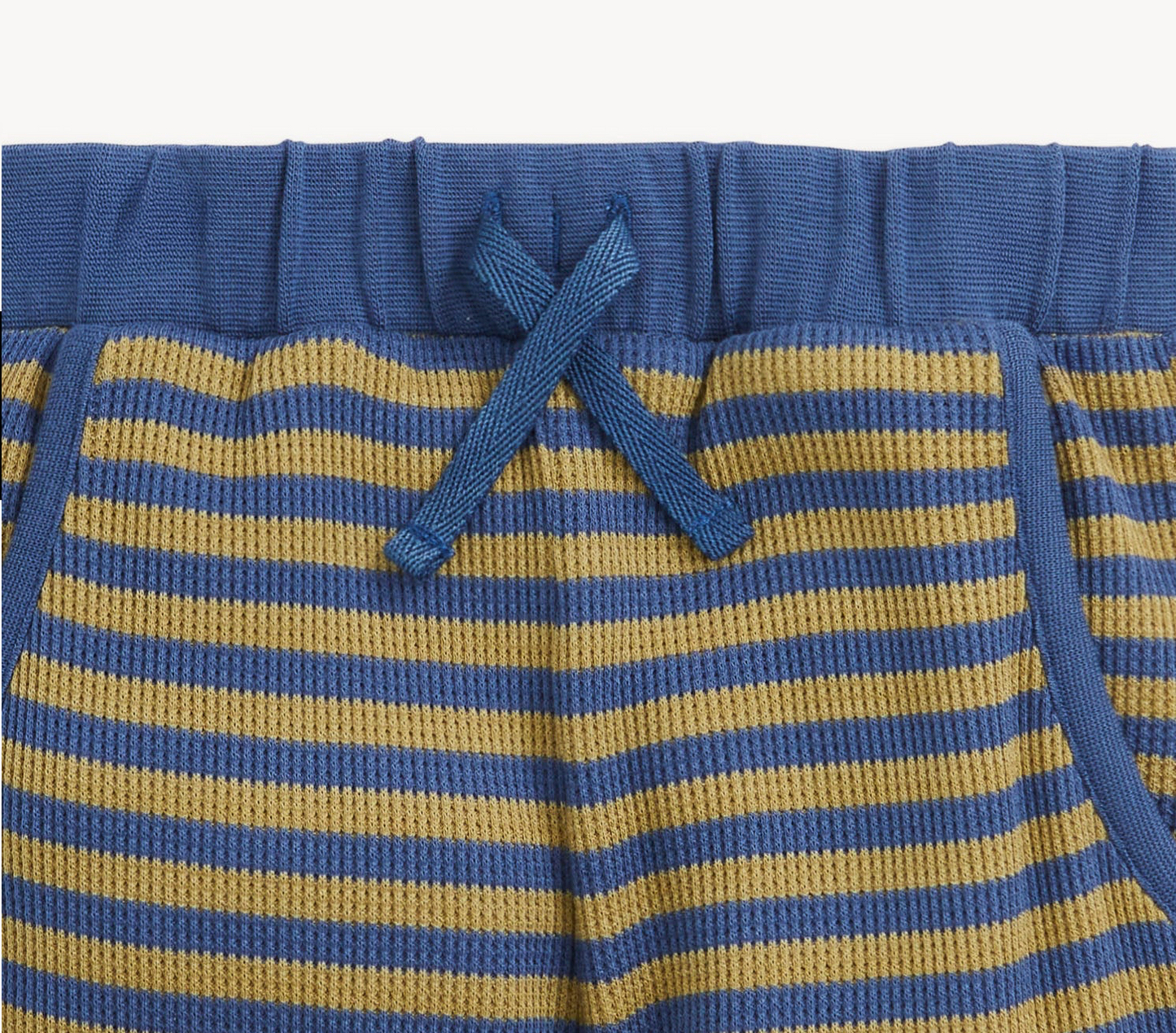 Boys Striped Waffle Shirt + Pant Set