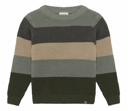 Kids Colorblock Knit Pullover Sweater