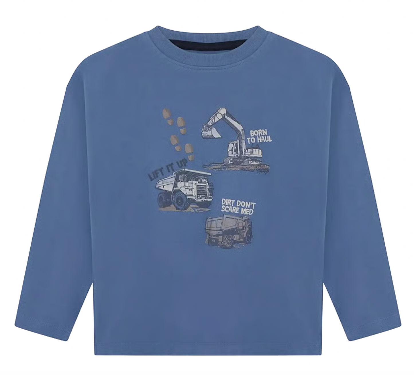 Boys Construction Long Sleeve Tee