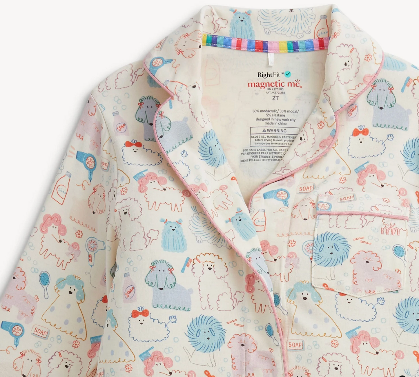 Girls Poodle Pawlor Magnetic Me Pajamas