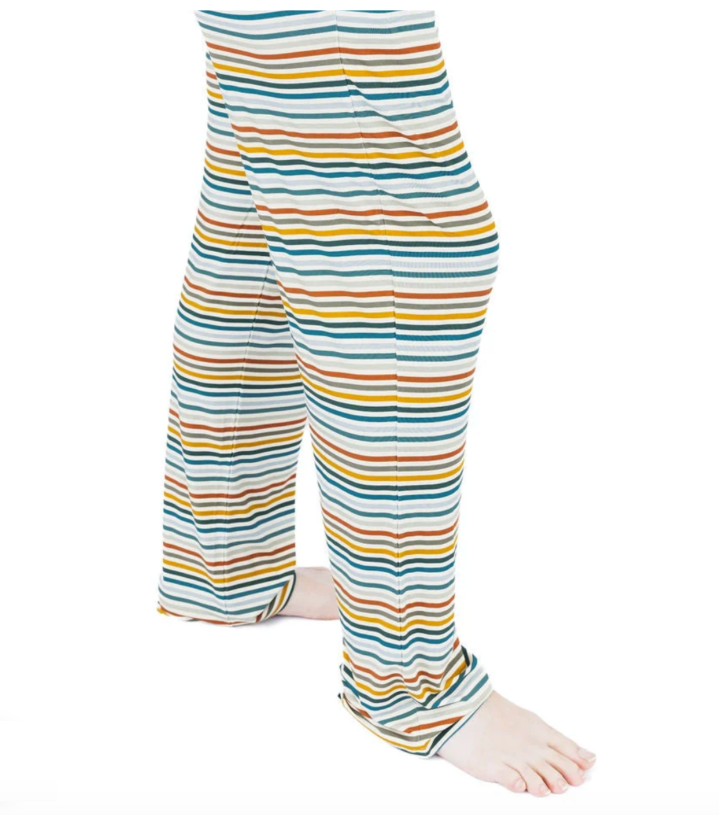 Autumn Stripes Adult Bamboo Pajama Pants