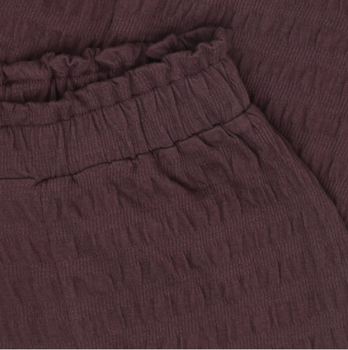 Girls Ruched Plum Pants