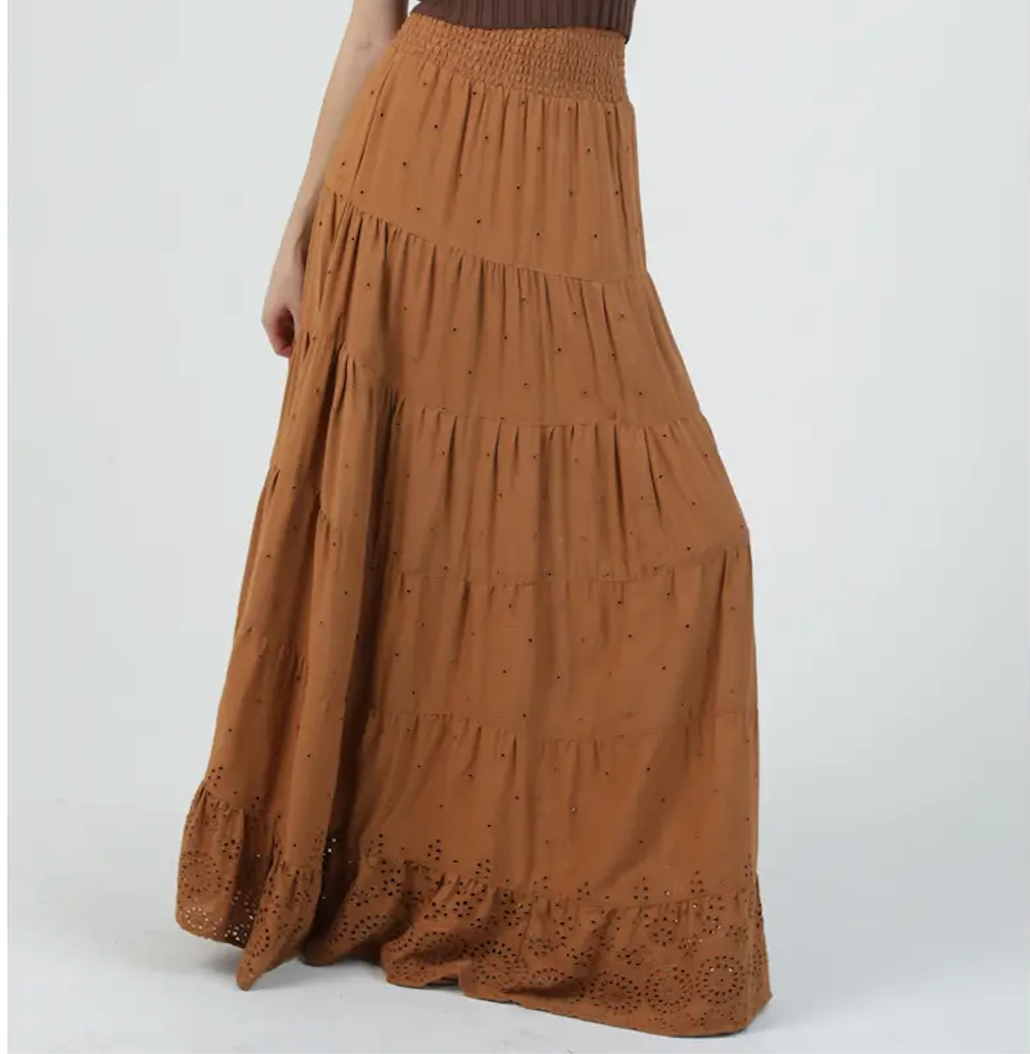 Tiered Maxi Skirt