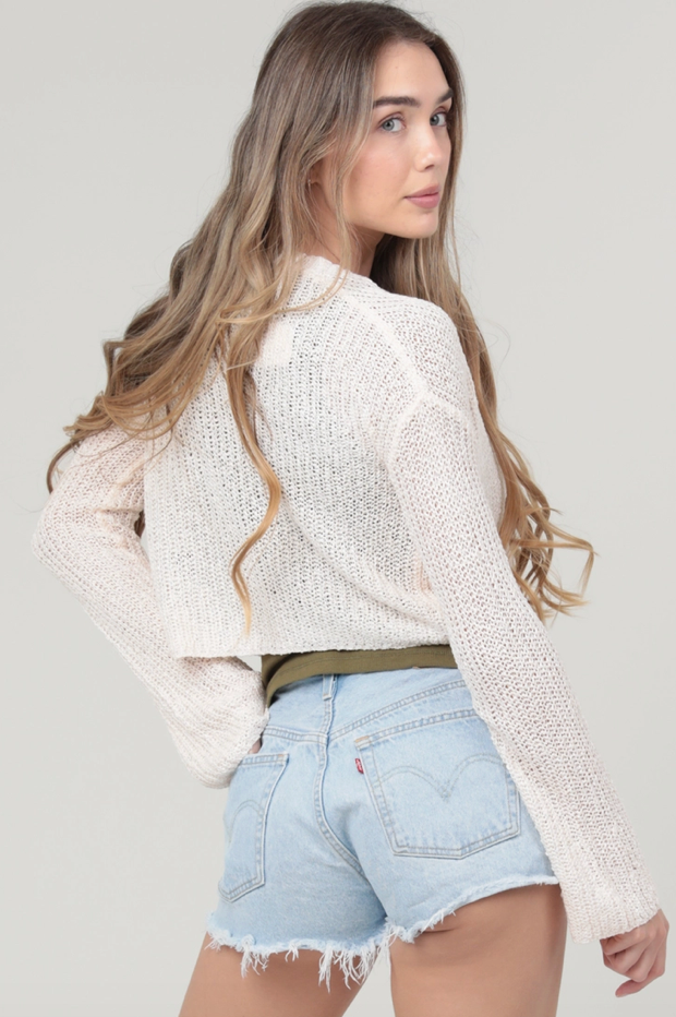 Lightweight Flare Sleeve Cardigan