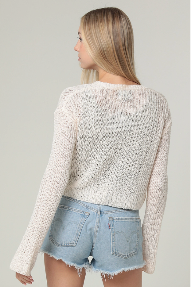 Lightweight Flare Sleeve Cardigan