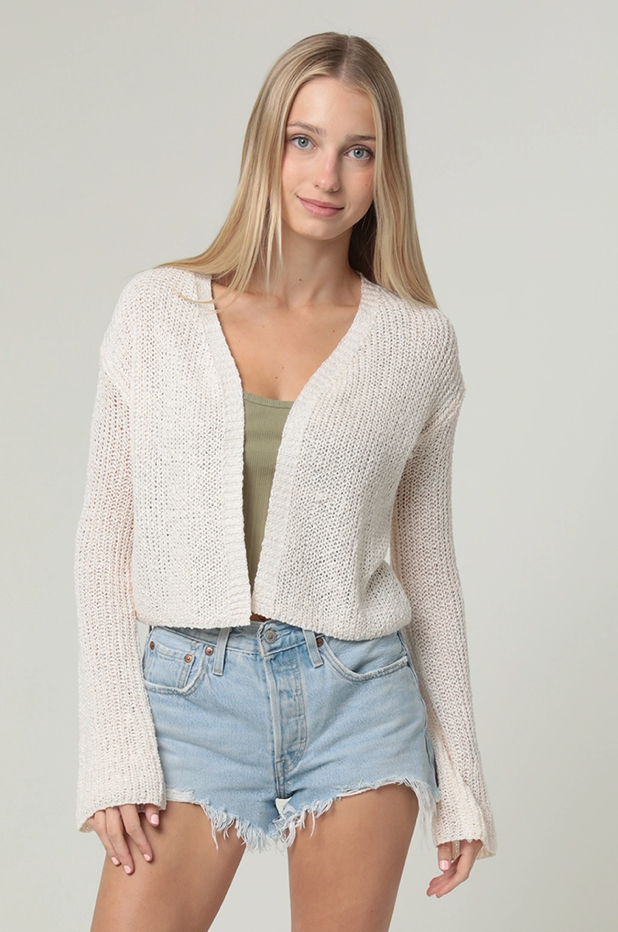 Lightweight Flare Sleeve Cardigan