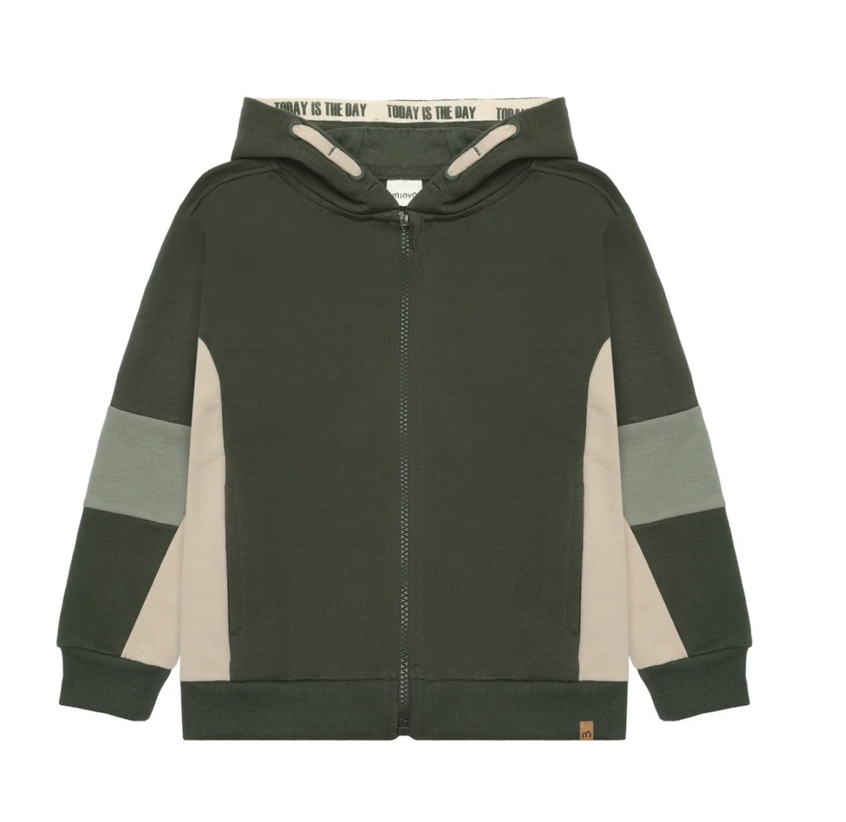 Boys Colorblock Zip Sweatshirt