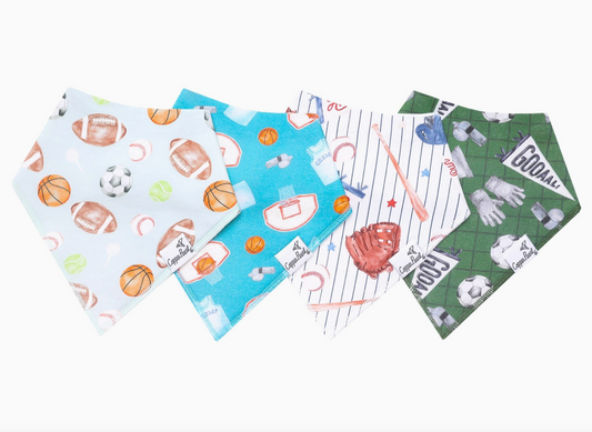 All Star Baby Bandana Bib Set 4pk