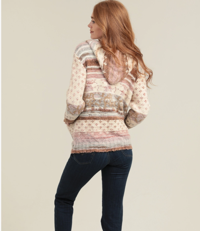 Cozy Zip Front Sweater Jacket