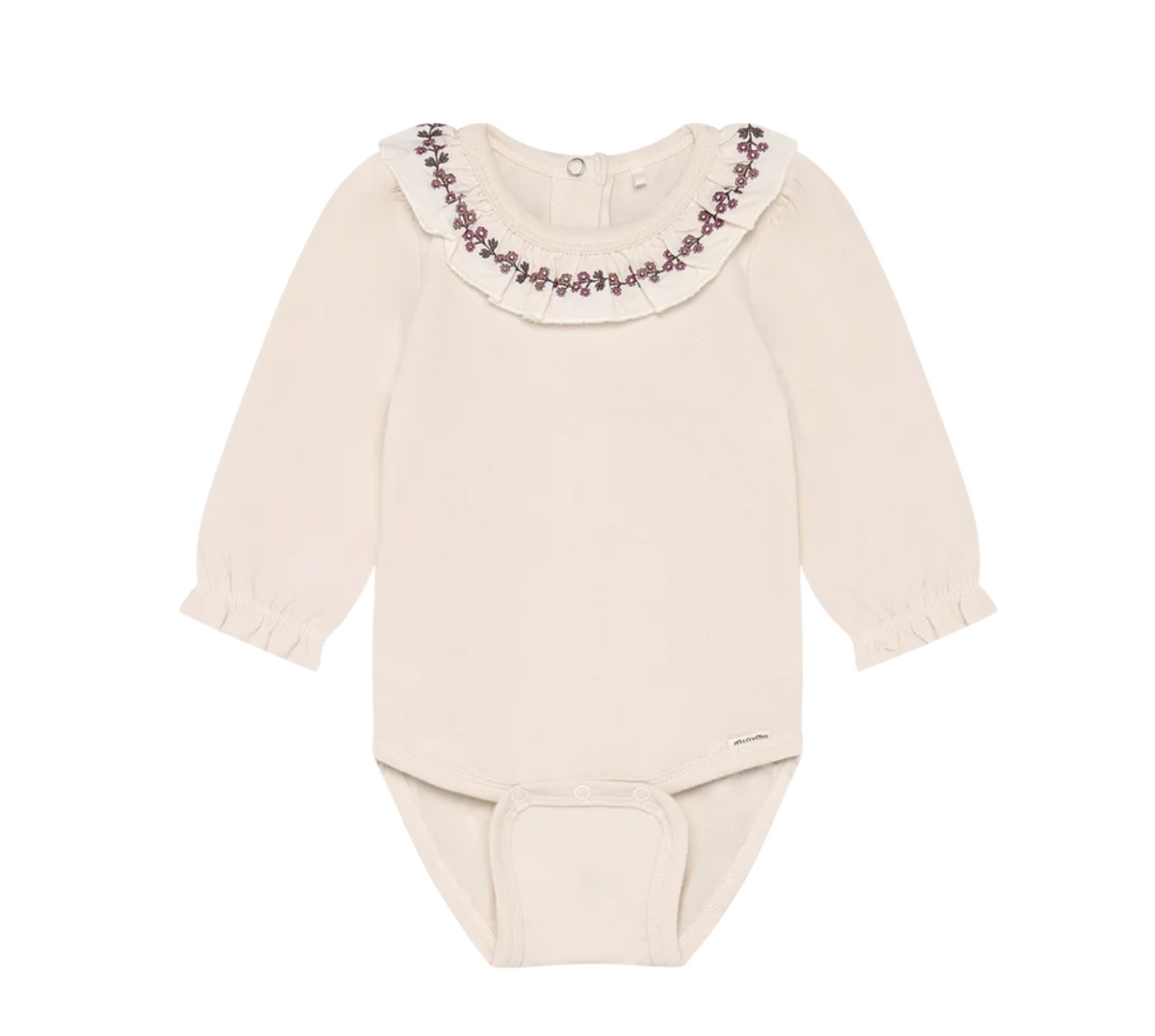 Baby Girl Embroidered Ruffle Collar Onesie