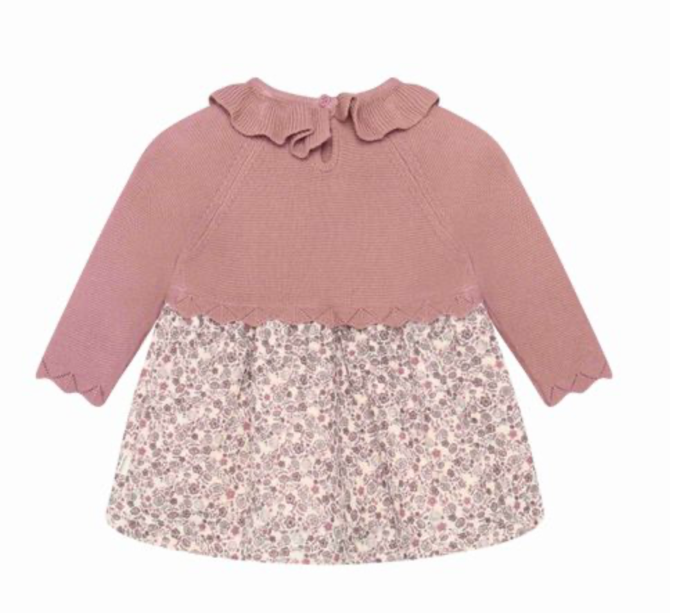 Baby Mix Print Knit Floral Dress