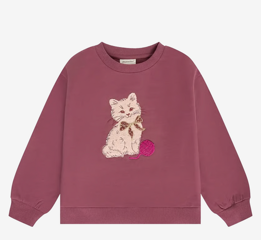 Girls Kitty Cat Sweatshirt