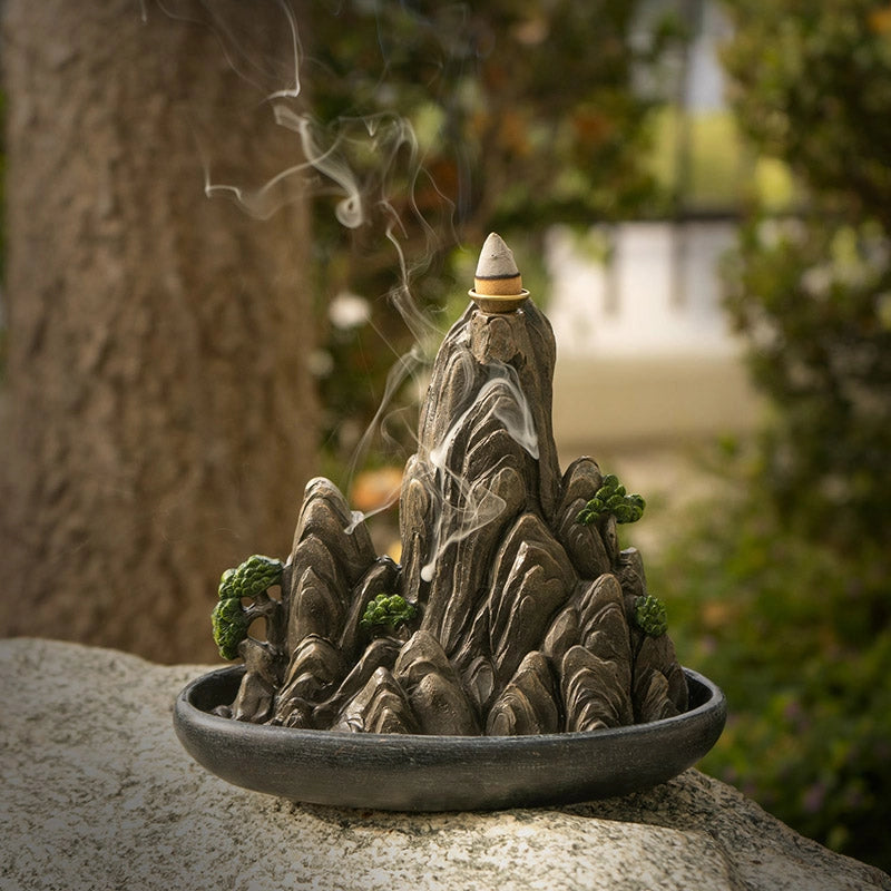 Mountain Scenery Backflow Incense Burner