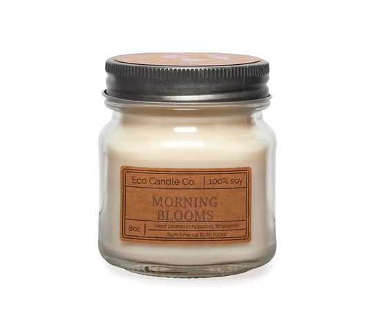 Morning Blooms Mason Candle
