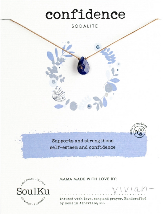 Soul Full Necklace Sodalite for Confidence
