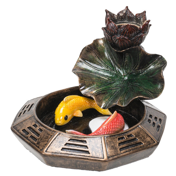 Ying Yang Koi Backflow Incense Burner