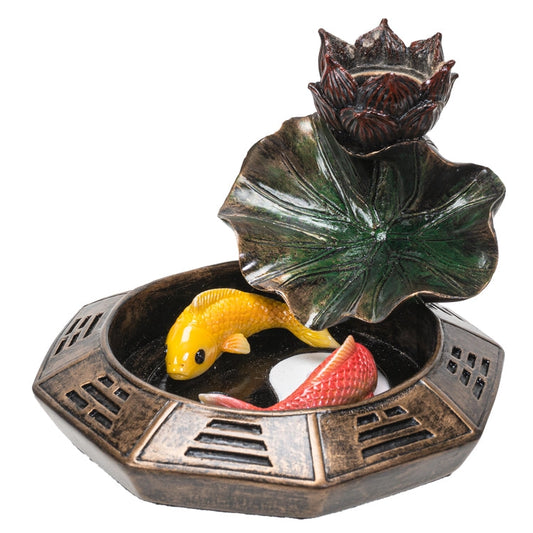 Ying Yang Koi Backflow Incense Burner