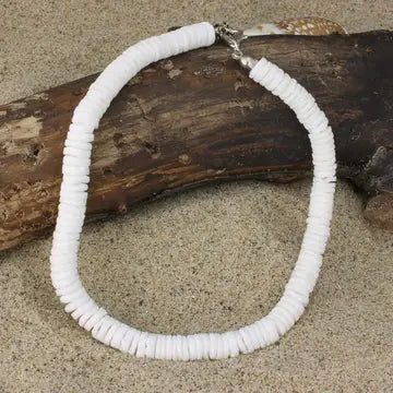 Anklet - Hawaiian Dreams Round White Puka Shell