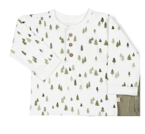 Kids Ribbed Pine Tree Tee