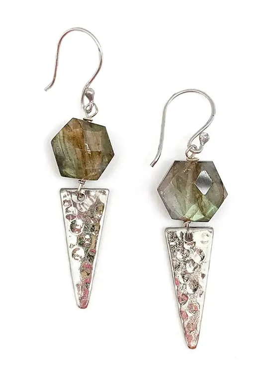 Akriti Hexagon Earrings