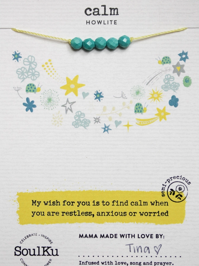 Little Wish Kids Necklace Howlite for Calm