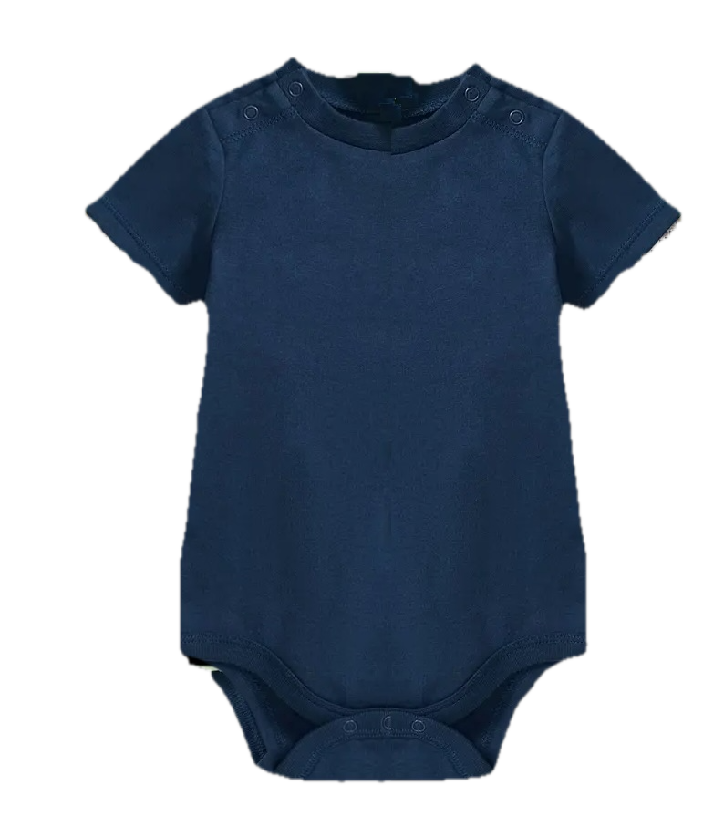 Navy Organic Onesie